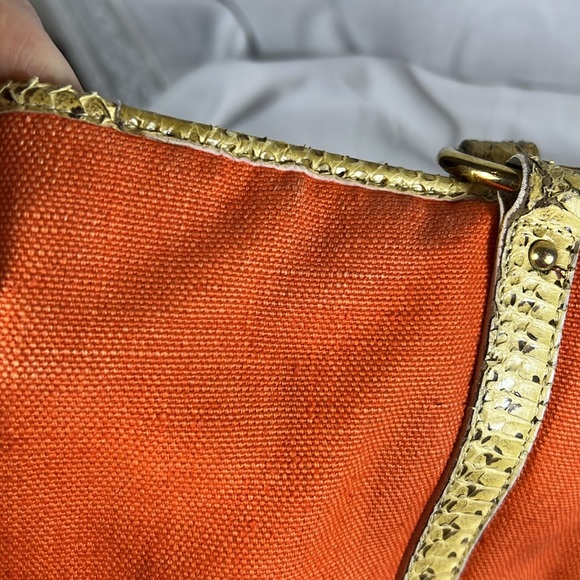 Dolce & Gabbana Snakeskin and canvas tote VGUC - Picture 15 of 15